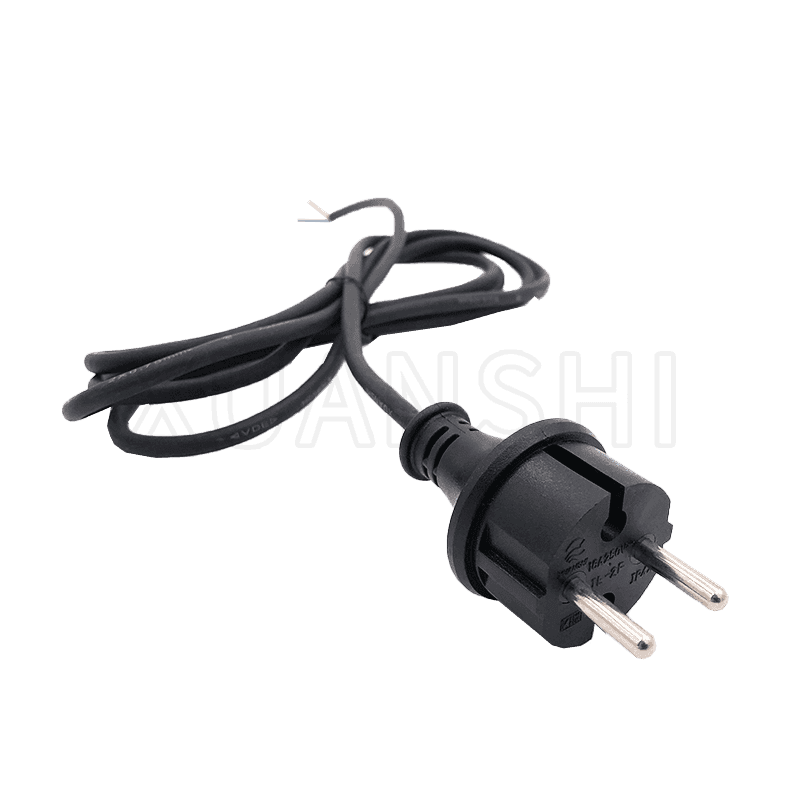 European 2 pin plug power cord JL-2F