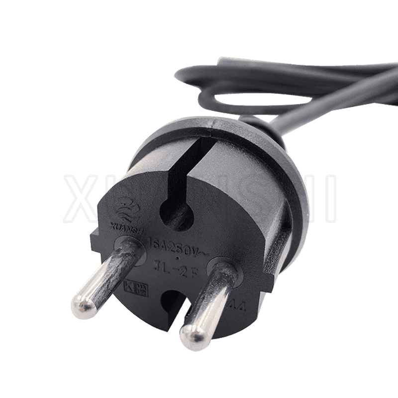 European 2 pin plug power cord JL-2F