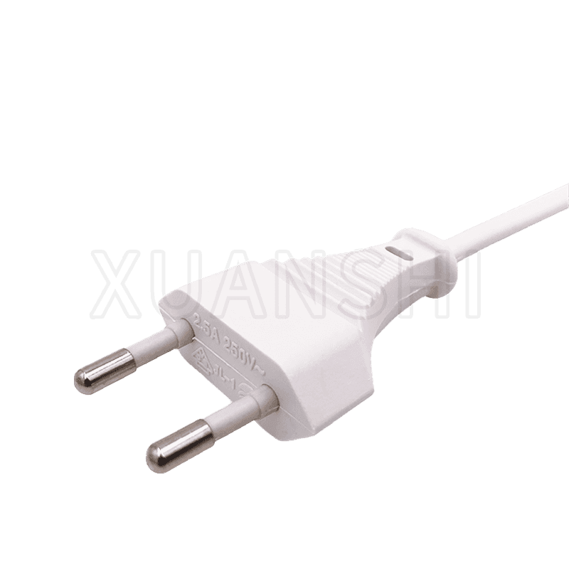 European 2 pin plug power cord JL-1