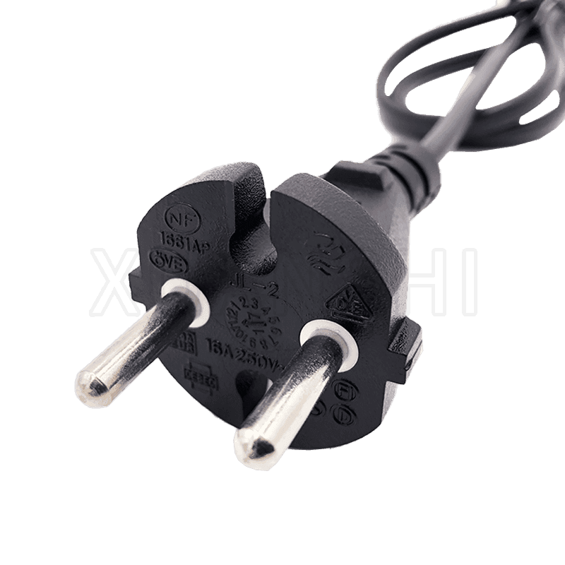 European 2 pin plug power cord JL-2