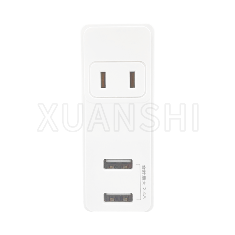 Japan socket with two usb ports XS-ZHQP2U