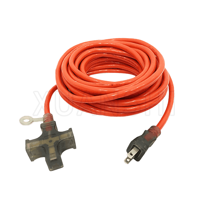 Japan 2 pin plug extension cord with 3 outlet socket JL-7,JL-7B