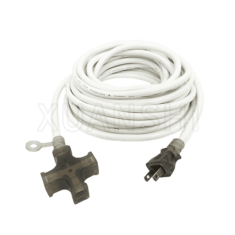 Japan 2 pin plug extension cord with 3 outlet socket JL-7,JL-7B