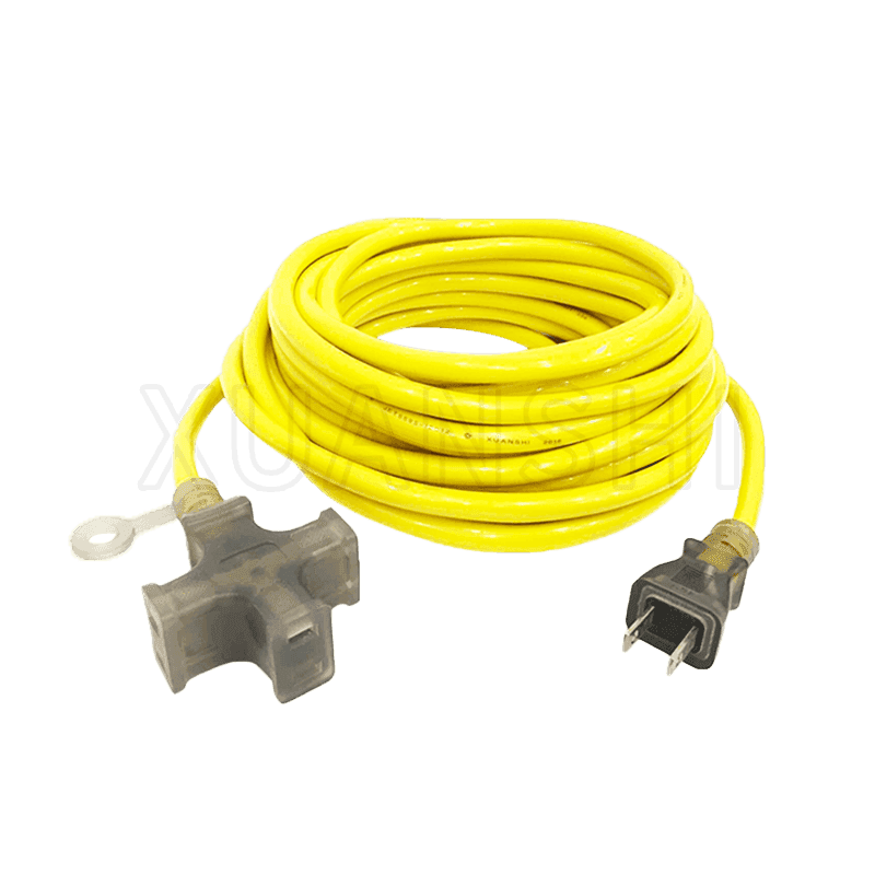 Japan 2 pin plug extension cord with 3 outlet socket JL-7,JL-7B